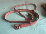 Pas oficerski wz 36 z koalicyjką skórzany lwp wp prl lata 40/50 wojskowy.