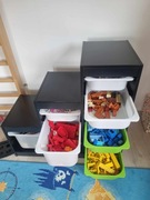 Klocki lego duplo z zestawami 7 kg plus szafka Ikea