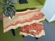 Stolik kawowy - klon jesionolistny - naturalne barwy