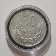 50 gr groszy 1972 w kapslu Real foto Stan 1/-1