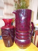 Wazony "Tata z Mamą" z dawnej Huty Szkła "JULIA w Szczytnej Zdrój