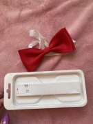 Czerwona mucha muszka ŚLUB WESELE CHRZEST URODZINY