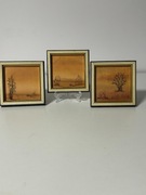 Karin Bergmann jedwab sygnowane oryginał 3 szt 1991