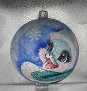 Bombka choinkowa ręcznie malowana 