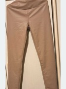 Spodnie damskie. Jak skórzane M/L