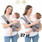 Nosidło dziecięce. Antypoślizgowym siedziskiem