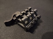 Montaż 45 stopni/adapter podwyższający RIS 20mm picatinny QR na ALUMINIUM