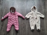 Dwa kombinezony 9-12 miesięcy dla dziewczynki
