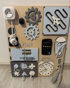 Tablica manipulacyjna imienna „FILIP” manibox