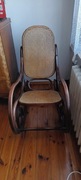 Fotel bujany z czasów PRLu 