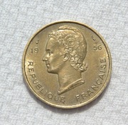 Kolonia Francuska Afryka Zachodnia FCFA 25 franków 1956 KM# 7 Ładny stan