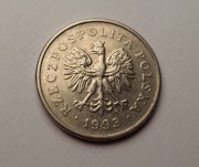 Moneta 1 zł z 1993 roku obiegowa 1zl złoty 1993r rok obiegowe złotówka