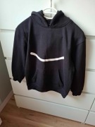 czarna bluza z kapturem z długim rękawem dziecięca dla dziecka dla chłopca