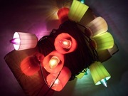 JAK NOWE LAMPKI CHOINKOWE PRL DZWONKI CENTRA + 3 ŻARÓWKI 