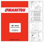 Manitou MT 5519 Telehander Parts Catalog Katalog części