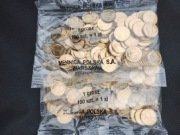 Woreczek menniczy 1 grosz  2007,2008,2009 - Zestaw 3 ( 100 szt )