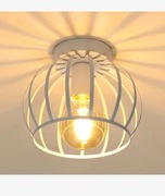 Lampa Sufitowa Industrial Retro Lampa Sufitowa w Kształcie Klatki