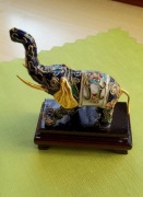 Ekstra słoń na szczęście  prezent emalia  cloisonne ręczna robota syria