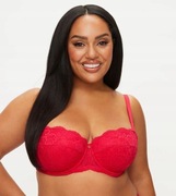 ANN SUMMERS SEXY LACE ; USZTYWNIANA BARDOTKA NA FISZBINACH ;40Dx90D