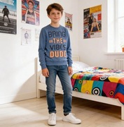 Bluza H&M 9-10lat 134-140cm napis wkładana przez głowę tanio A075