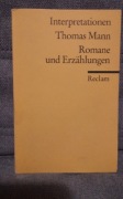 Interpretationen Thomas Mann Romane und Erzählunge