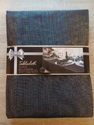 Obrus 140X240 Miękki Dekoracyjny CZARNY