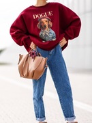 BLUZA DRESOWA BASIC OVERSIZE NADRUK NOWA KOLEKCJA POLSKA MARKA 