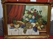 Duży obraz w złotej ramie