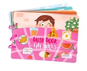 Książeczka edukacyjna sensoryczna montessori Life skills