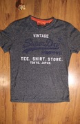 T-shirt Superdry r. M szary męski kr rękaw bawełna