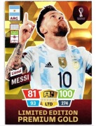 PANINI QATAR 2022 LIONEL MESSI LE PREMIUM GOLD