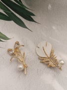 Broszki vintage duży wybór pióro 