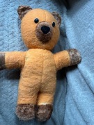 Stary miś PRL maskotka trociniak zabawka