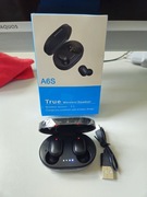 Słuchawki Bezprzewodowe 2x Czarne Nowe , z  Wyświetlaniem !!!