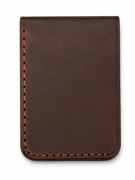 CAVRA Ares portfel handmade skórzany ciemny brąz 