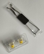 2 przyciski do klawiat. mechan. Gateron Yellow Pro Linear + switch puller 