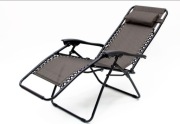 LEŻAK OGRODOWY SKŁADANY ZERO GRAVITY FOTEL PLAŻOWY KRZESŁO TARASOWE WYGODNE