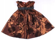 Good Girld * Elegancka Sukienka z Tafty 104 cm
