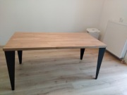 Nowy stół lite drewno buk + metalowe nogi