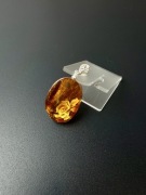 Srebrna zawieszka z bursztynem róża rzeźbiona 3,36 g