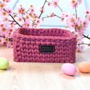 Koszyczek handmade drewniane dno 