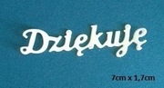 napis -  dziękuję,15 sztuk- różne kolory