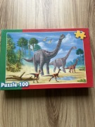 Puzzle dinozaury 100 elementów 