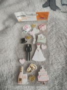 Naklejki do scrapbookingu wedding ślub wesele nowe global gift 