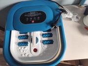 Masażer do stóp z 8 rolkami Shiatsu, funkcja wibracji i bąbelków, pumeks