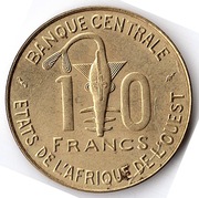 ZACHODNIA AFRYKA (BCEAO) 10 franków 1976, KM# 1a, AU