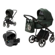 Adamex Belissa PS-98 zieleń wózek 3w1 z fotelikiem Graco SnugLite R129