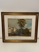 Oryginalny obraz olejny – Włochy, w drewnianej ramie