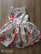 TU sukienka lato kwiaty 116 5-6