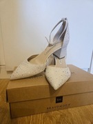 NOWE buty ślubne czółenka zamszowe 